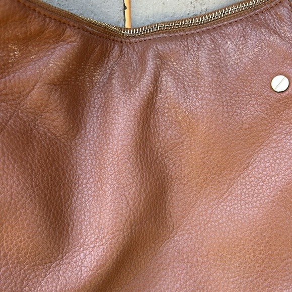 Michael Kors Brown Leather Hobo Bag with Chain Strap Details Bohemian Summer - Picture 8 of 11